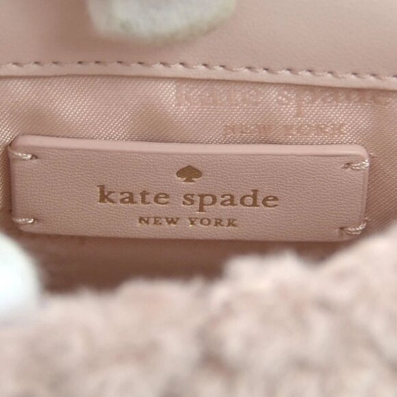 Auth Kate Spade Crossbody Shoulder Bag Pink Fur/Goldtone - Picture 12 of 12